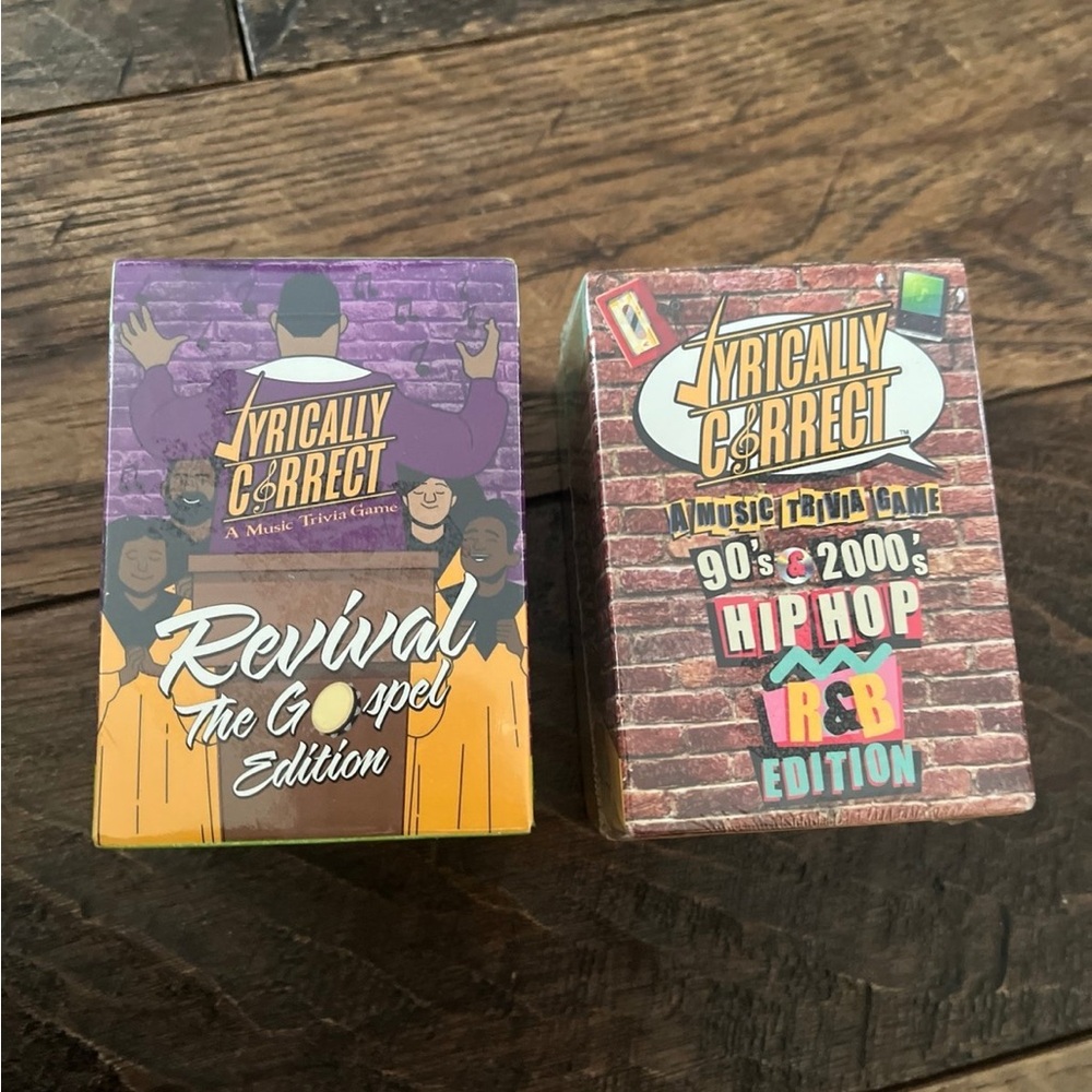 Bundle! Lyrically Correct The Revival Gospel Music Trivia  & Hip Hop 90s & 2000